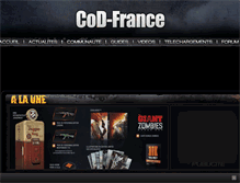 Tablet Screenshot of cod-france.com